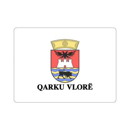 Flag of Vlorë Albania STICKER Vinyl Die-Cut Decal 3 Inch - The Sticker Space