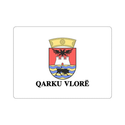 Flag of Vlorë Albania STICKER Vinyl Die-Cut Decal 3 Inch - The Sticker Space