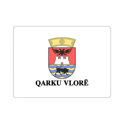 Flag of Vlorë Albania STICKER Vinyl Die-Cut Decal 4 Inch - The Sticker Space