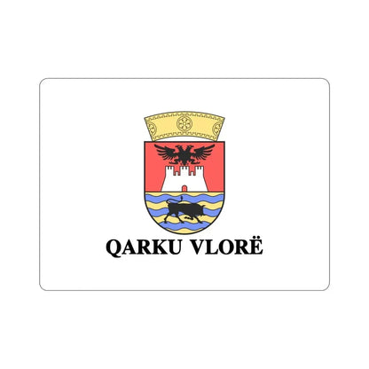 Flag of Vlorë Albania STICKER Vinyl Die-Cut Decal 4 Inch - The Sticker Space