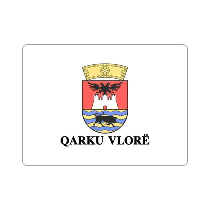 Flag of Vlorë Albania STICKER Vinyl Die-Cut Decal 5 Inch - The Sticker Space