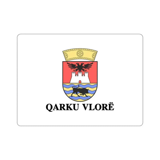 Flag of Vlorë Albania STICKER Vinyl Die-Cut Decal 6 Inch - The Sticker Space