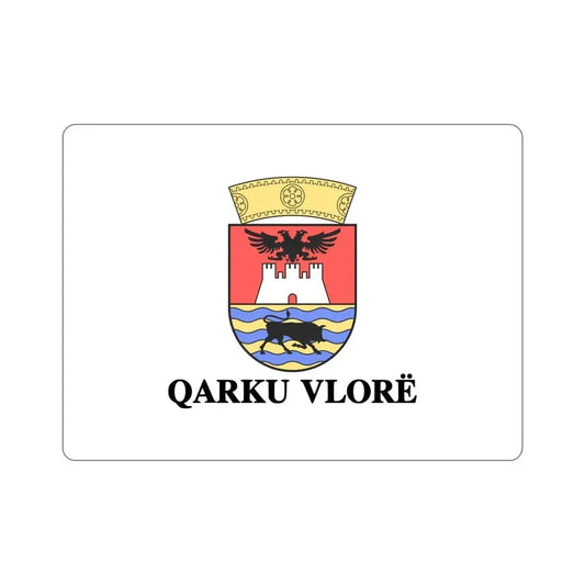 Flag of Vlorë Albania STICKER Vinyl Die-Cut Decal 6 Inch - The Sticker Space