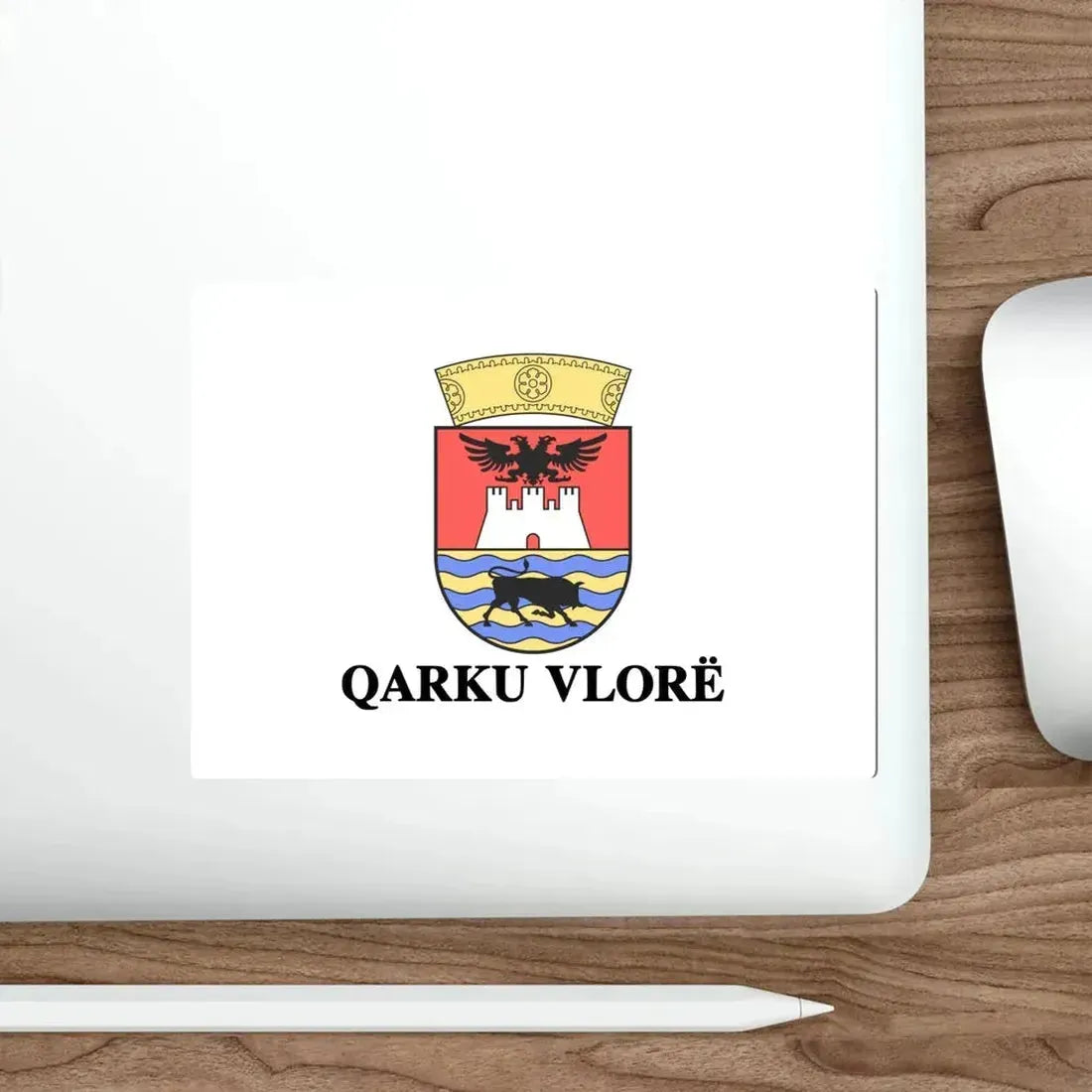 Flag of Vlorë Albania STICKER Vinyl Die-Cut Decal - The Sticker Space