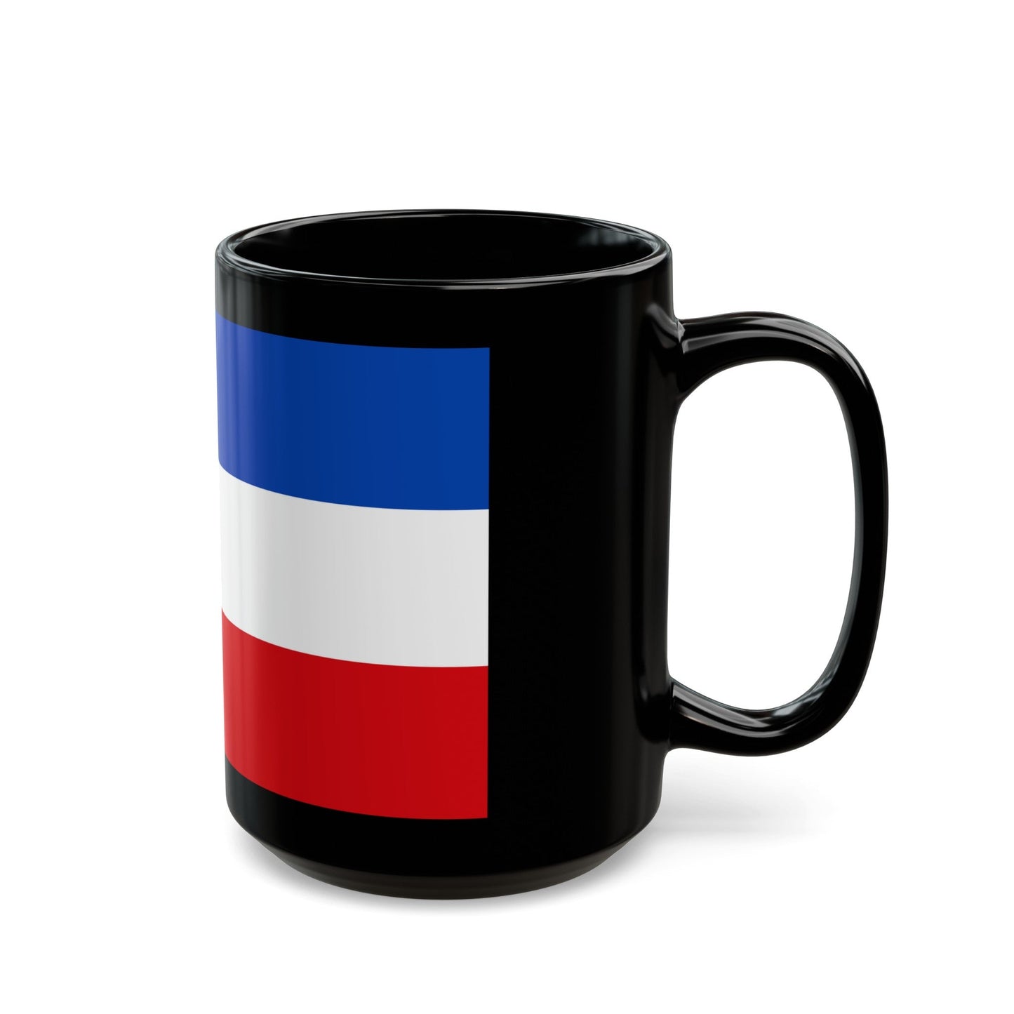 Flag of Vogelsbergkreis Germany - Black Coffee Mug-The Sticker Space