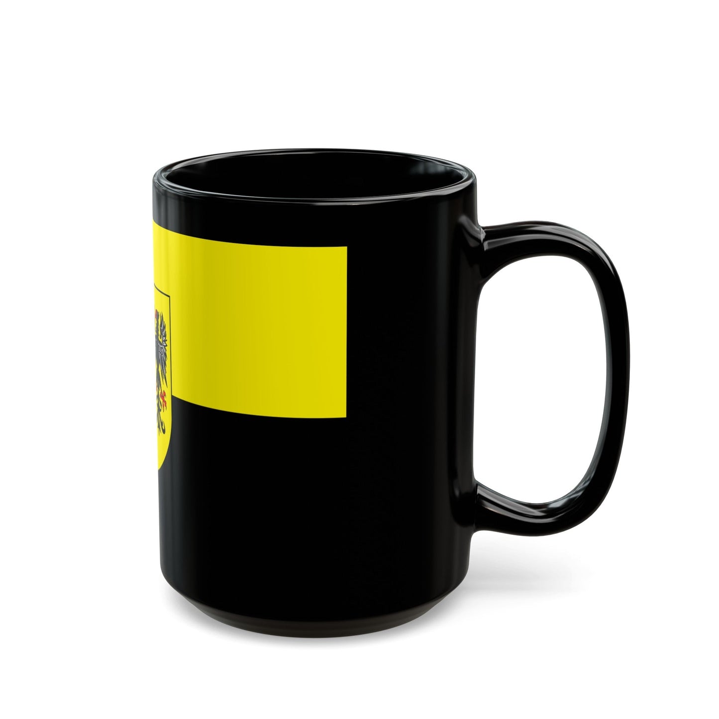 Flag of Vogtlandkreis Germany - Black Coffee Mug-The Sticker Space