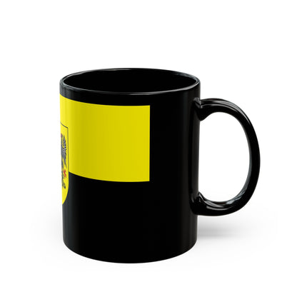 Flag of Vogtlandkreis Germany - Black Coffee Mug-The Sticker Space