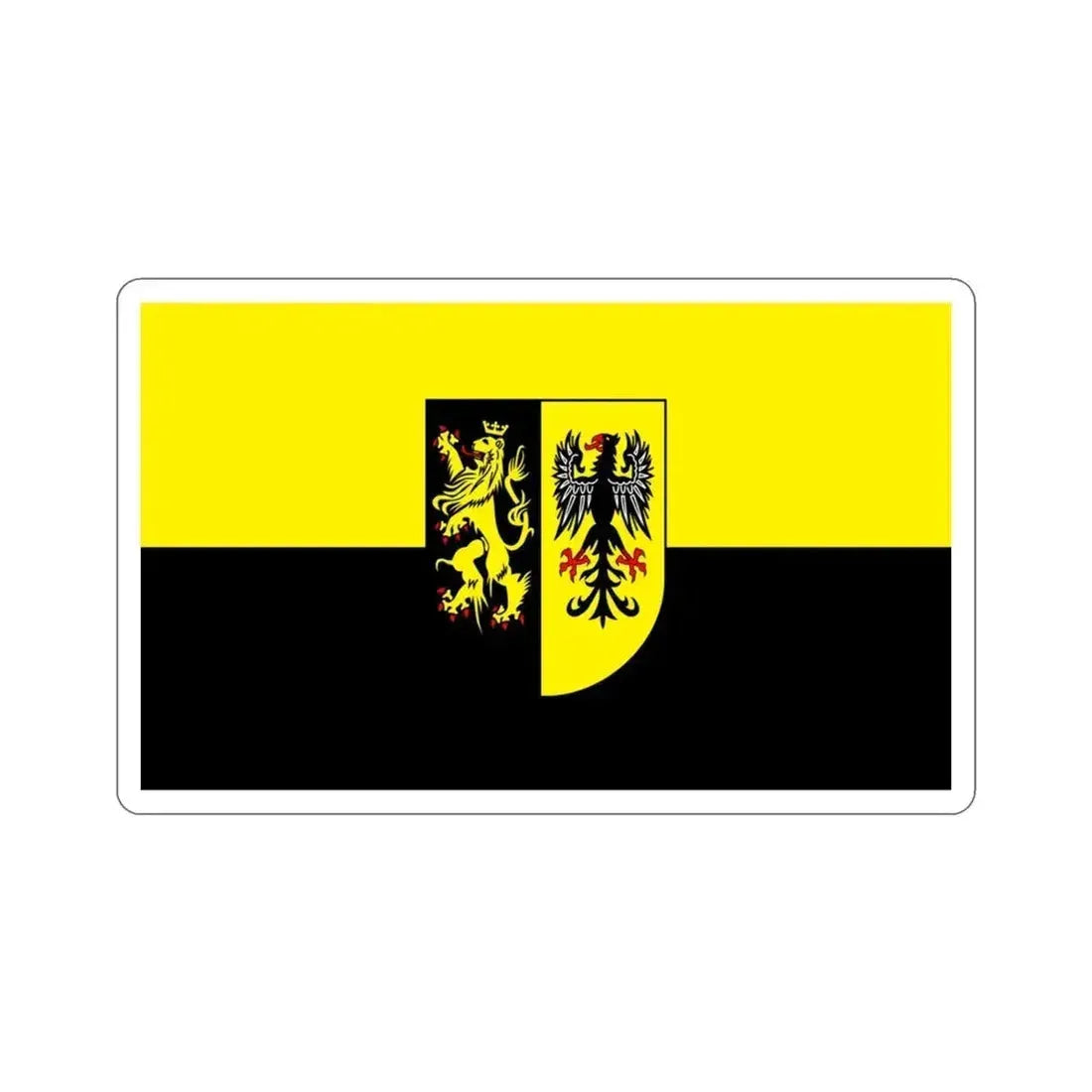 Flag of Vogtlandkreis Germany STICKER Vinyl Die-Cut Decal 3 Inch - The Sticker Space