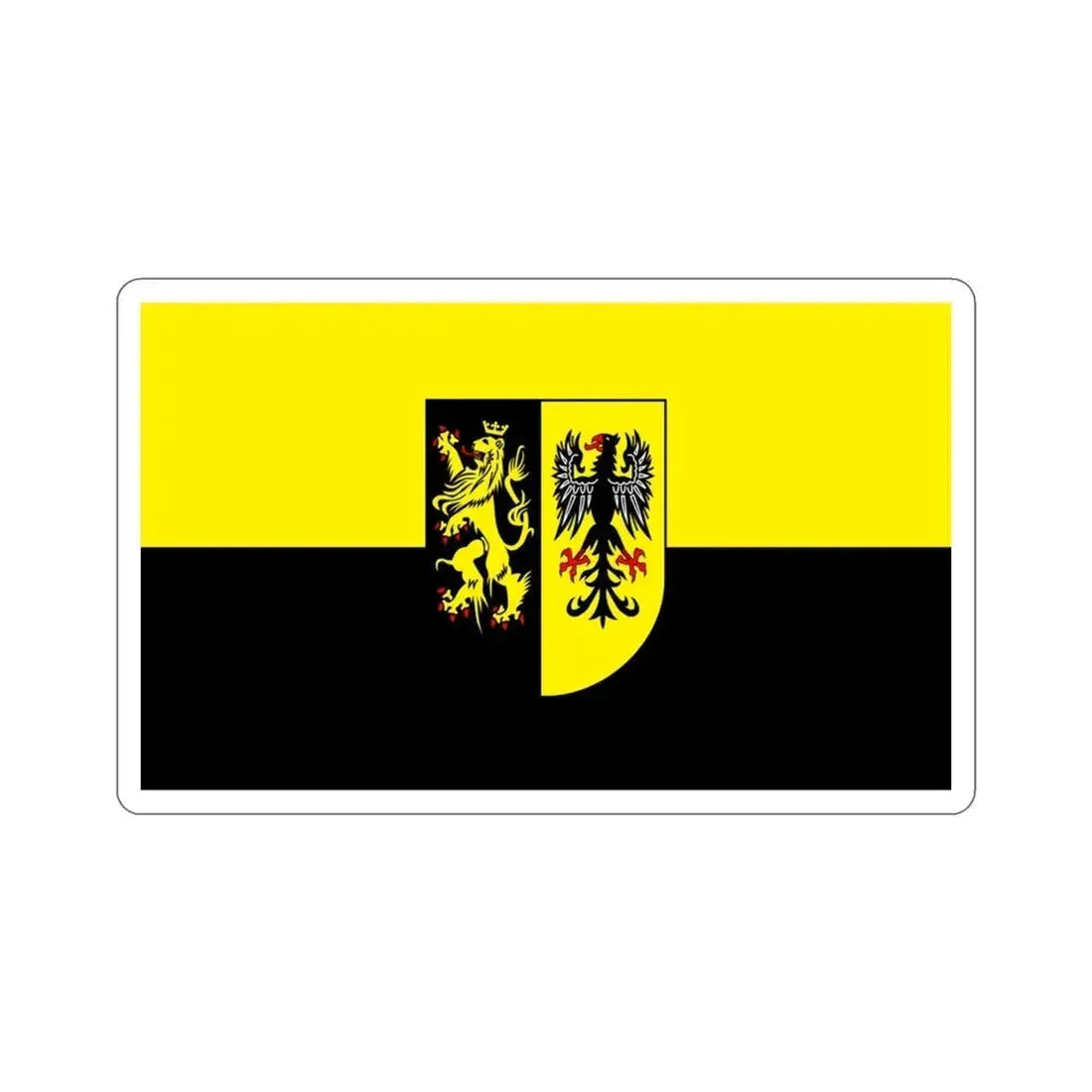 Flag of Vogtlandkreis Germany STICKER Vinyl Die-Cut Decal 3 Inch - The Sticker Space