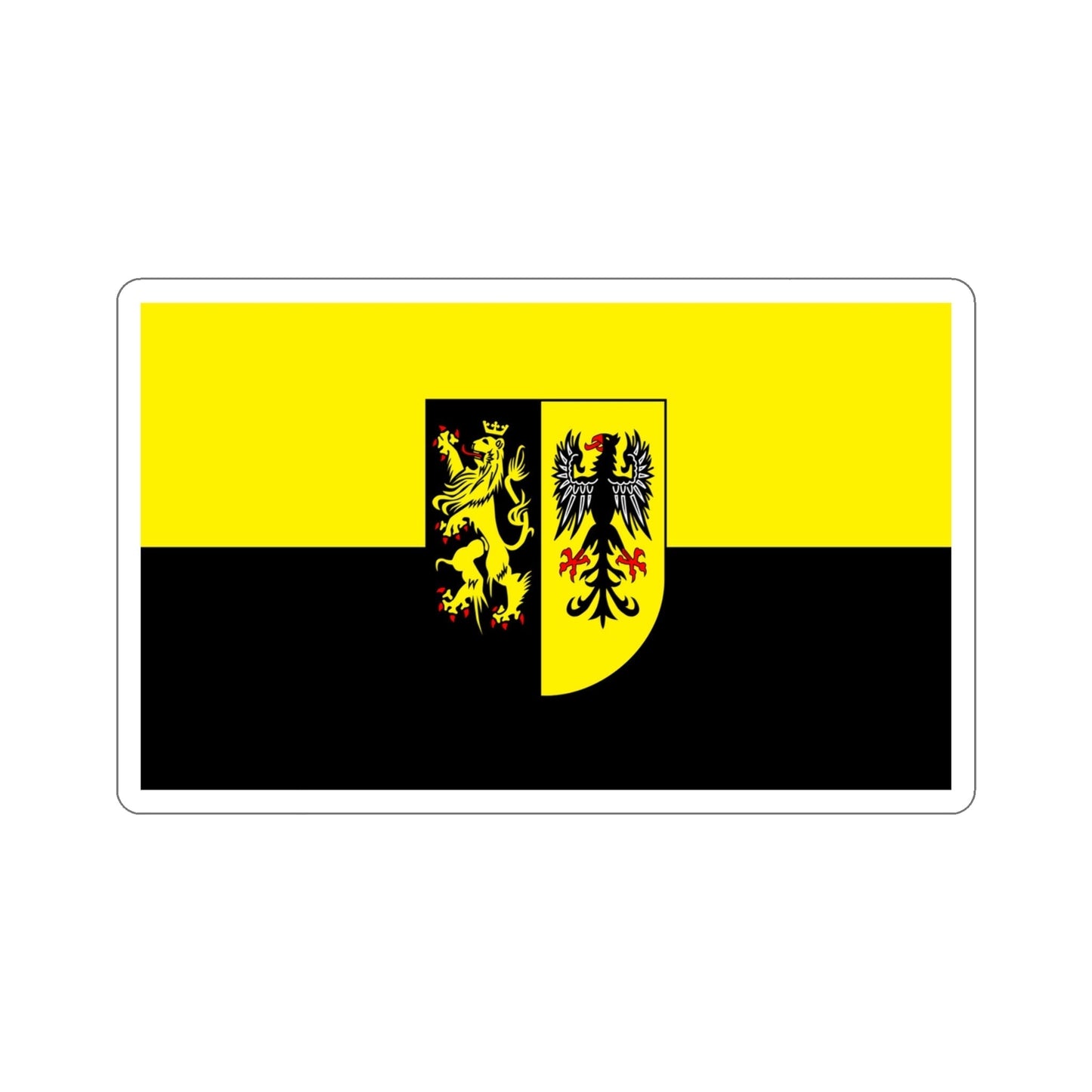 Flag of Vogtlandkreis Germany STICKER Vinyl Die-Cut Decal-4 Inch-The Sticker Space