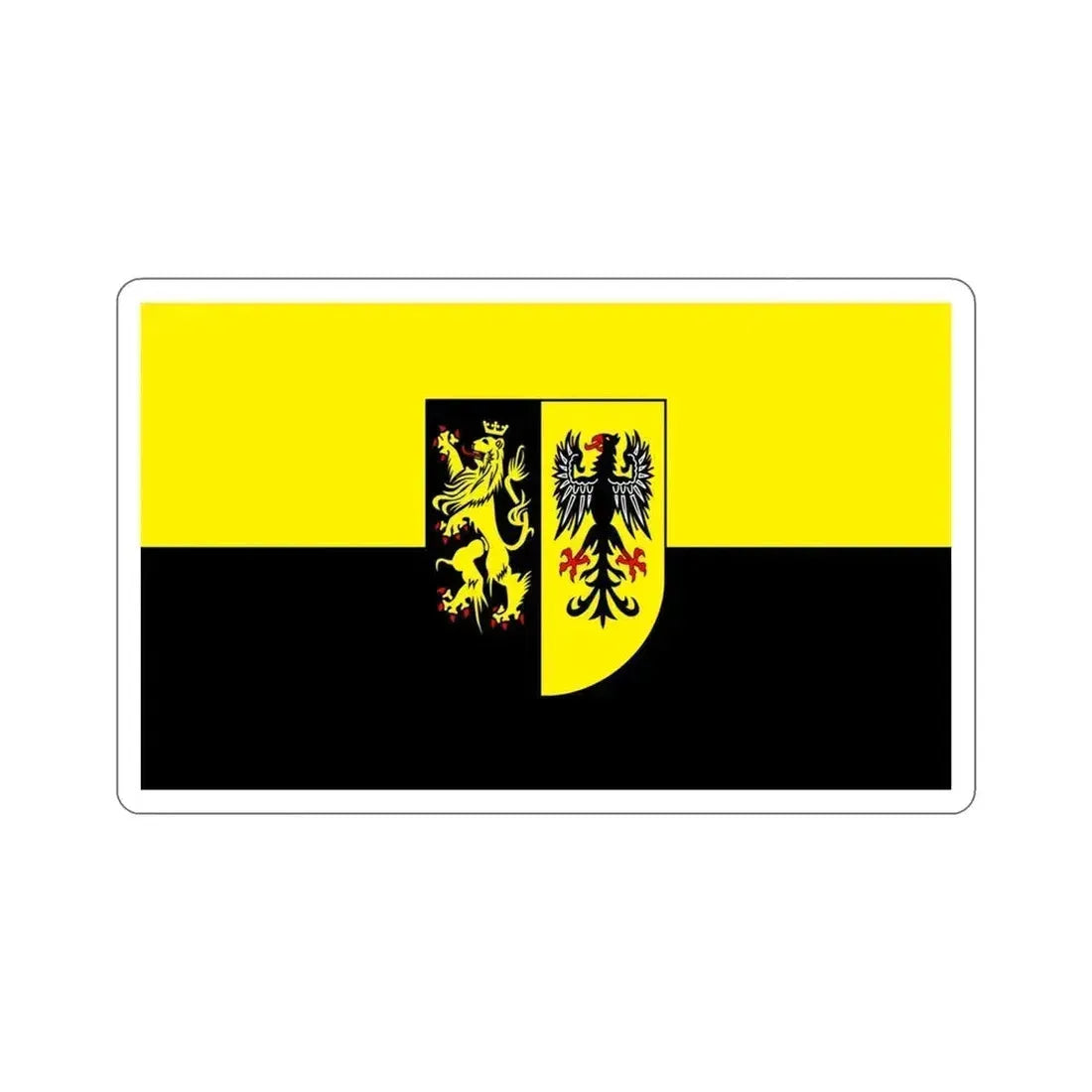 Flag of Vogtlandkreis Germany STICKER Vinyl Die-Cut Decal 4 Inch - The Sticker Space