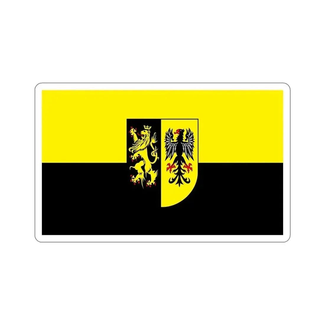 Flag of Vogtlandkreis Germany STICKER Vinyl Die-Cut Decal 5 Inch - The Sticker Space