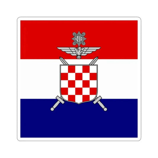 Flag of Vojskovodja Marchal in Independent State of Croatia (Croatia) STICKER Vinyl Kiss-Cut Decal 2 Inch White - The Sticker Space