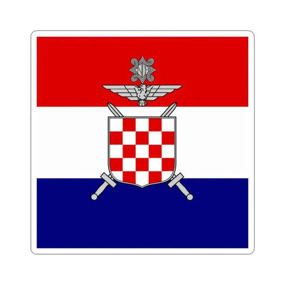Flag of Vojskovodja Marchal in Independent State of Croatia (Croatia) STICKER Vinyl Kiss-Cut Decal 4 Inch White - The Sticker Space