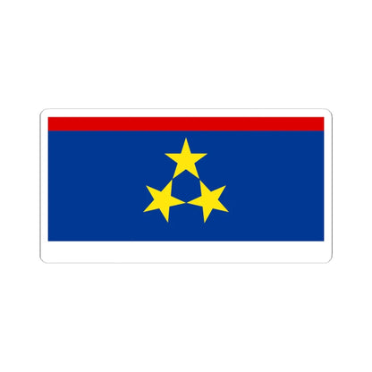 Flag of Vojvodina (Serbia) STICKER Vinyl Kiss-Cut Decal 3 Inch White - The Sticker Space