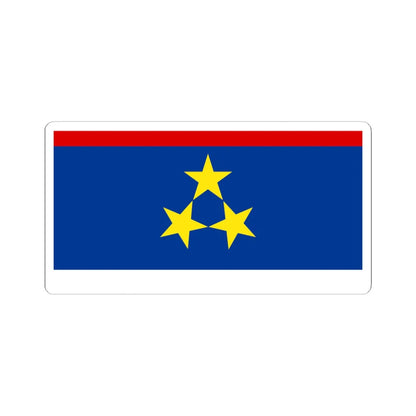 Flag of Vojvodina (Serbia) STICKER Vinyl Kiss-Cut Decal 4 Inch White - The Sticker Space