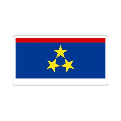 Flag of Vojvodina (Serbia) STICKER Vinyl Kiss-Cut Decal 6 Inch White - The Sticker Space