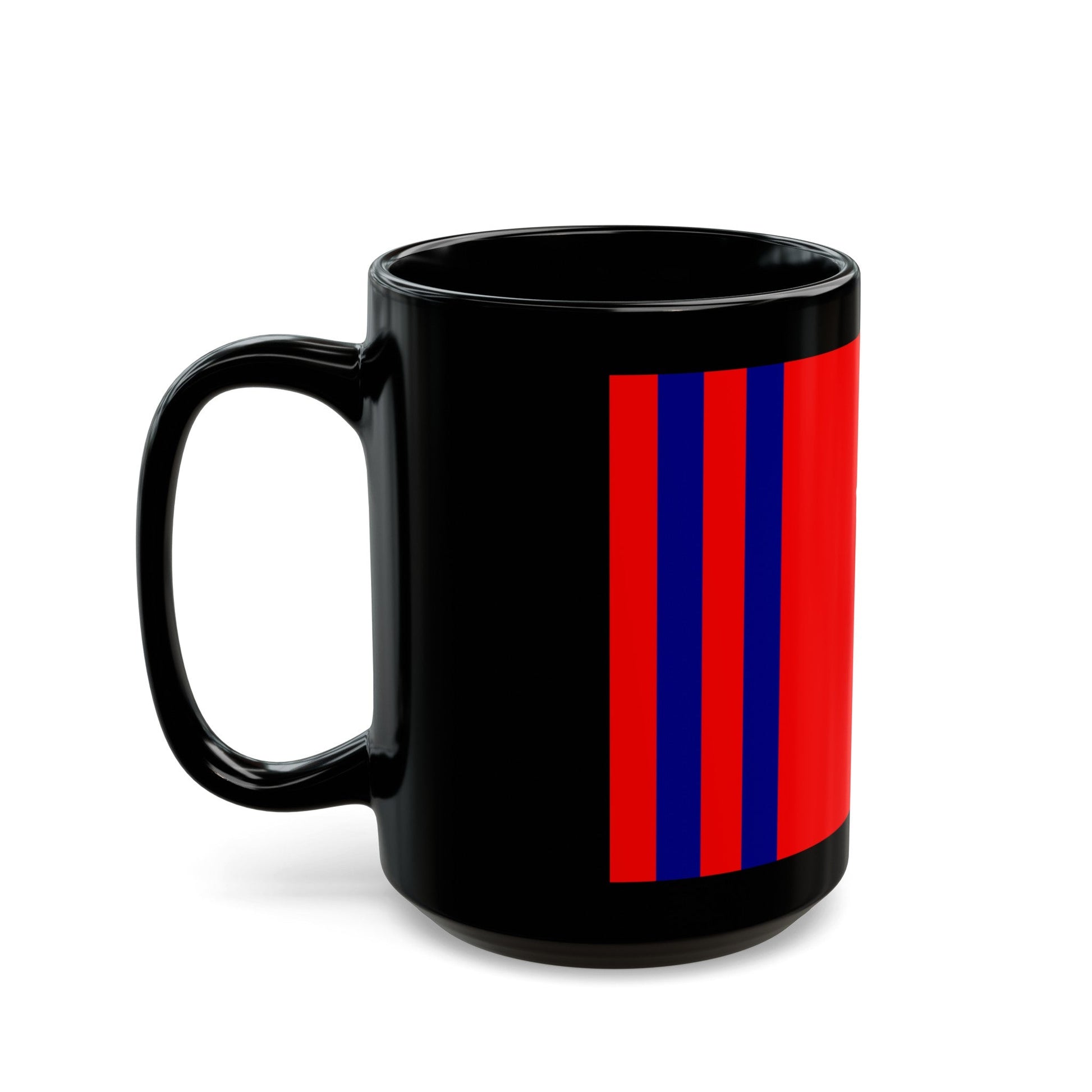 Flag of Volgograd Oblast Russia - Black Coffee Mug-The Sticker Space