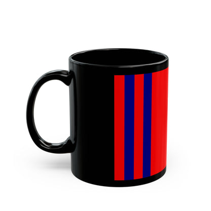 Flag of Volgograd Oblast Russia - Black Coffee Mug-The Sticker Space