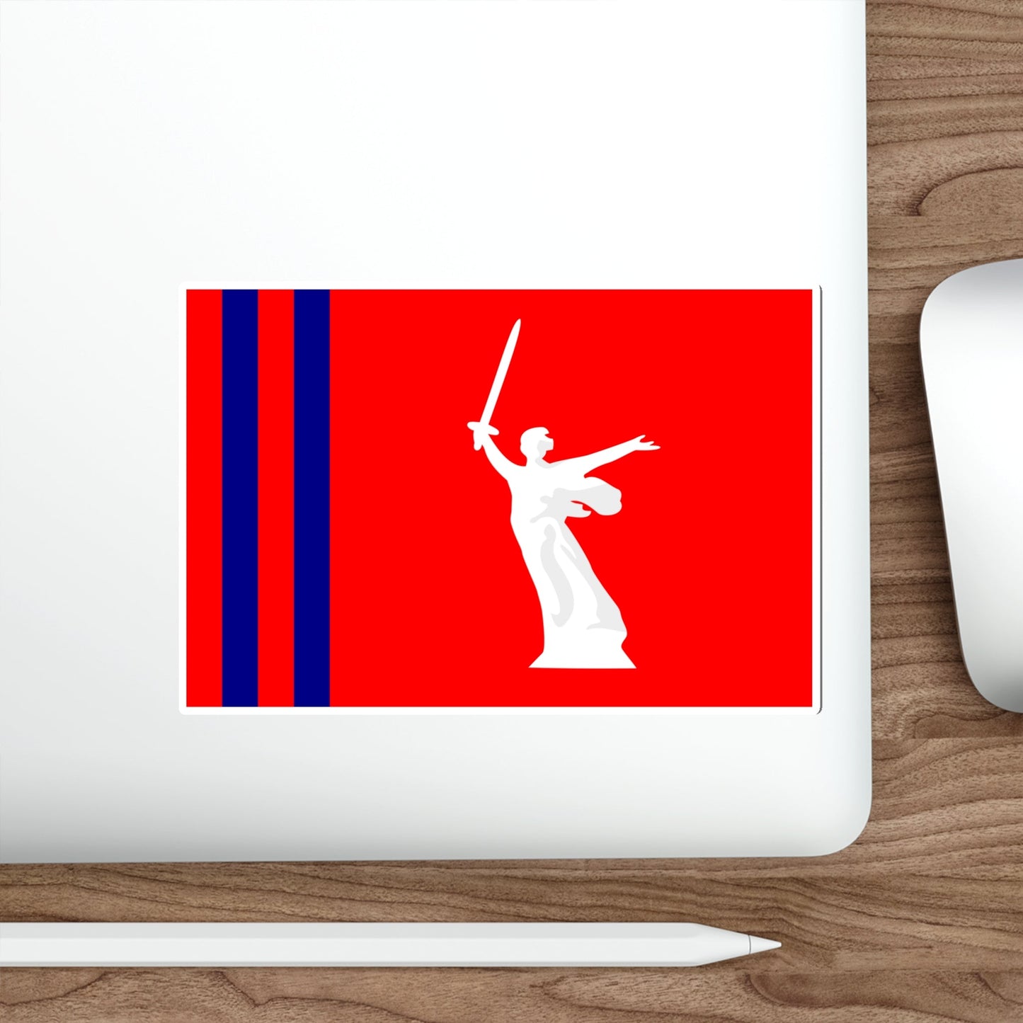 Flag of Volgograd Oblast Russia STICKER Vinyl Die-Cut Decal-The Sticker Space