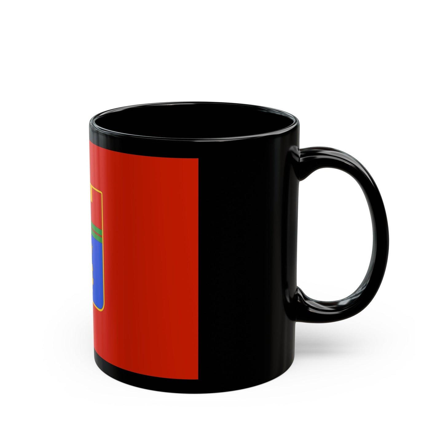 Flag of Volgograd Russia - Black Coffee Mug-The Sticker Space