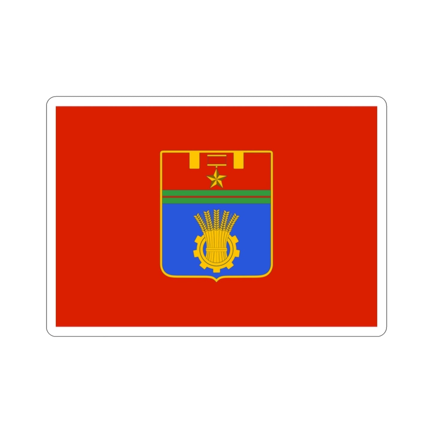 Flag of Volgograd Russia STICKER Vinyl Die-Cut Decal-2 Inch-The Sticker Space