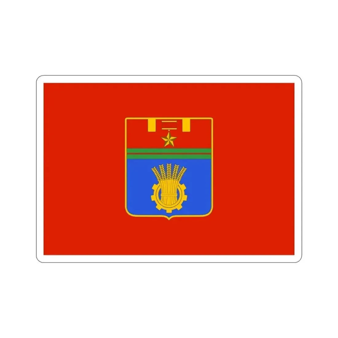 Flag of Volgograd Russia STICKER Vinyl Die-Cut Decal 3 Inch - The Sticker Space
