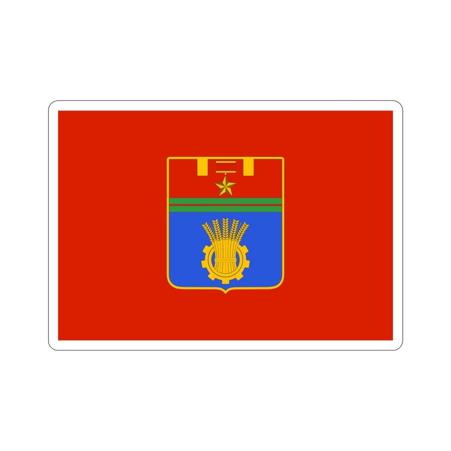 Flag of Volgograd Russia STICKER Vinyl Die-Cut Decal-4 Inch-The Sticker Space