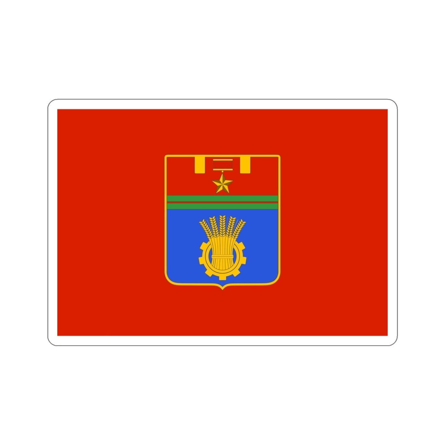 Flag of Volgograd Russia STICKER Vinyl Die-Cut Decal-5 Inch-The Sticker Space