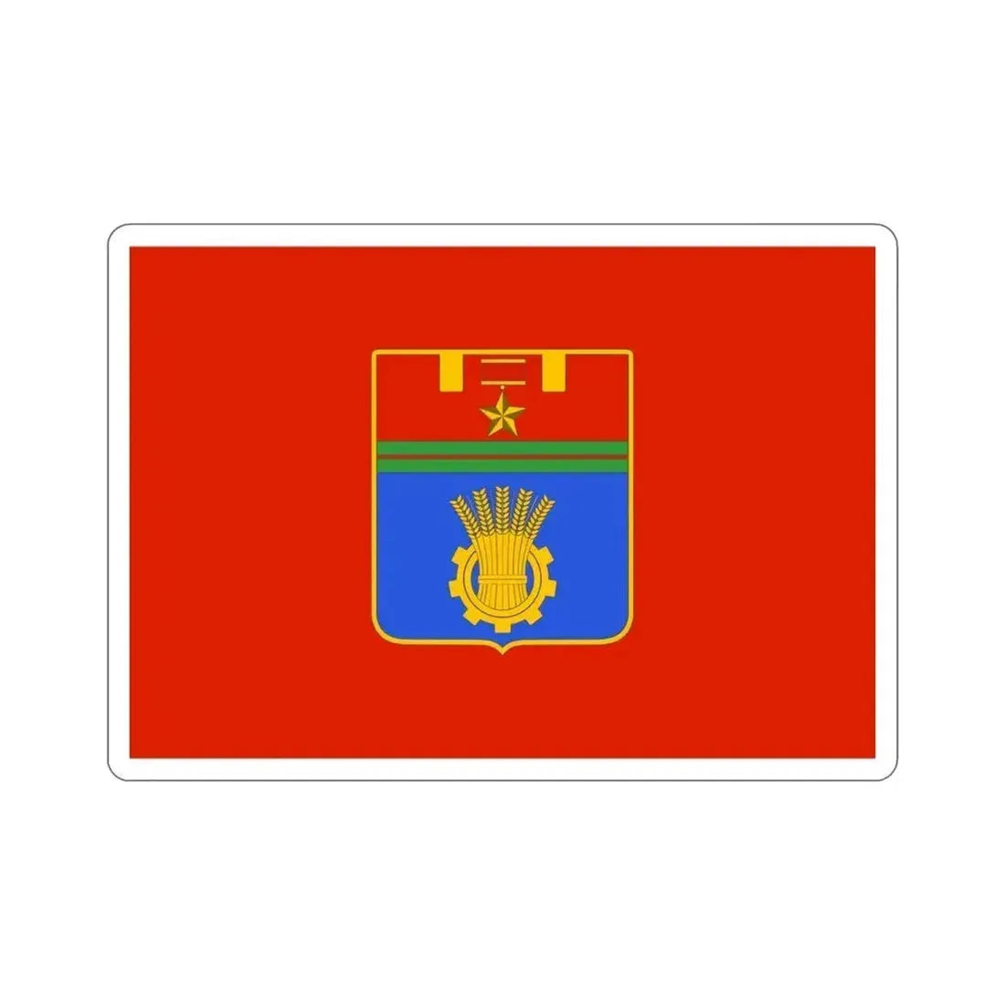Flag of Volgograd Russia STICKER Vinyl Die-Cut Decal 5 Inch - The Sticker Space
