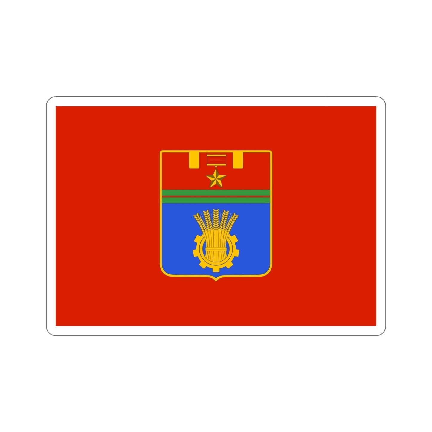 Flag of Volgograd Russia STICKER Vinyl Die-Cut Decal-6 Inch-The Sticker Space