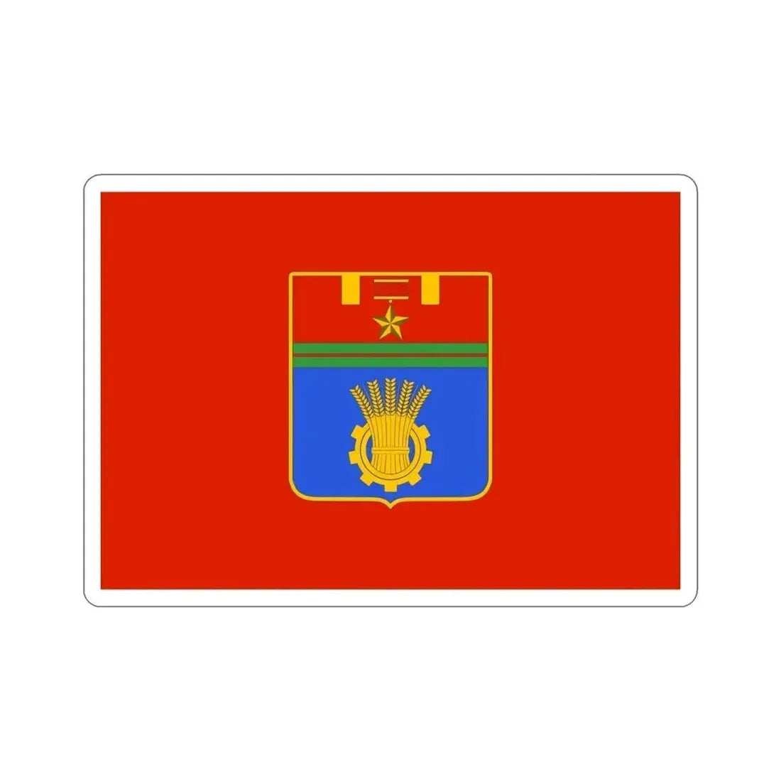 Flag of Volgograd Russia STICKER Vinyl Die-Cut Decal 6 Inch - The Sticker Space