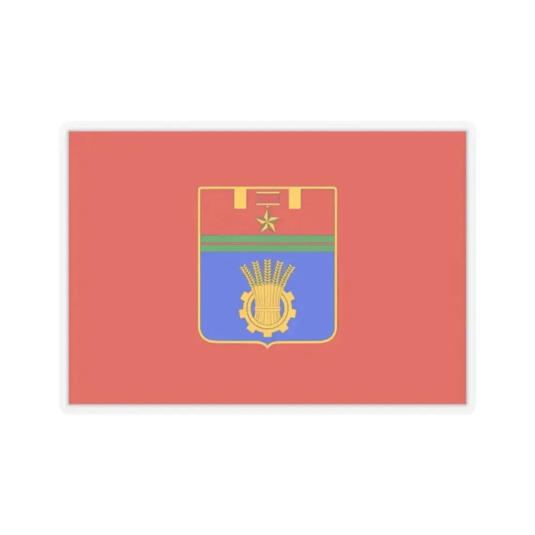Flag of Volgograd Russia - STICKER Vinyl Kiss-Cut Decal 2 Inch Transparent - The Sticker Space