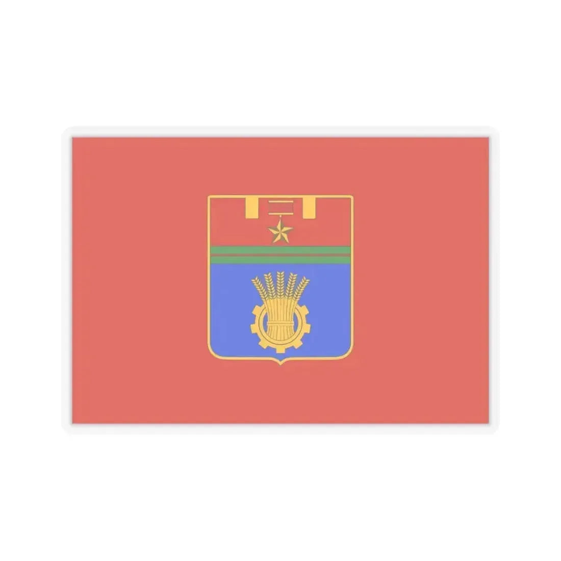 Flag of Volgograd Russia - STICKER Vinyl Kiss-Cut Decal 3 Inch Transparent - The Sticker Space