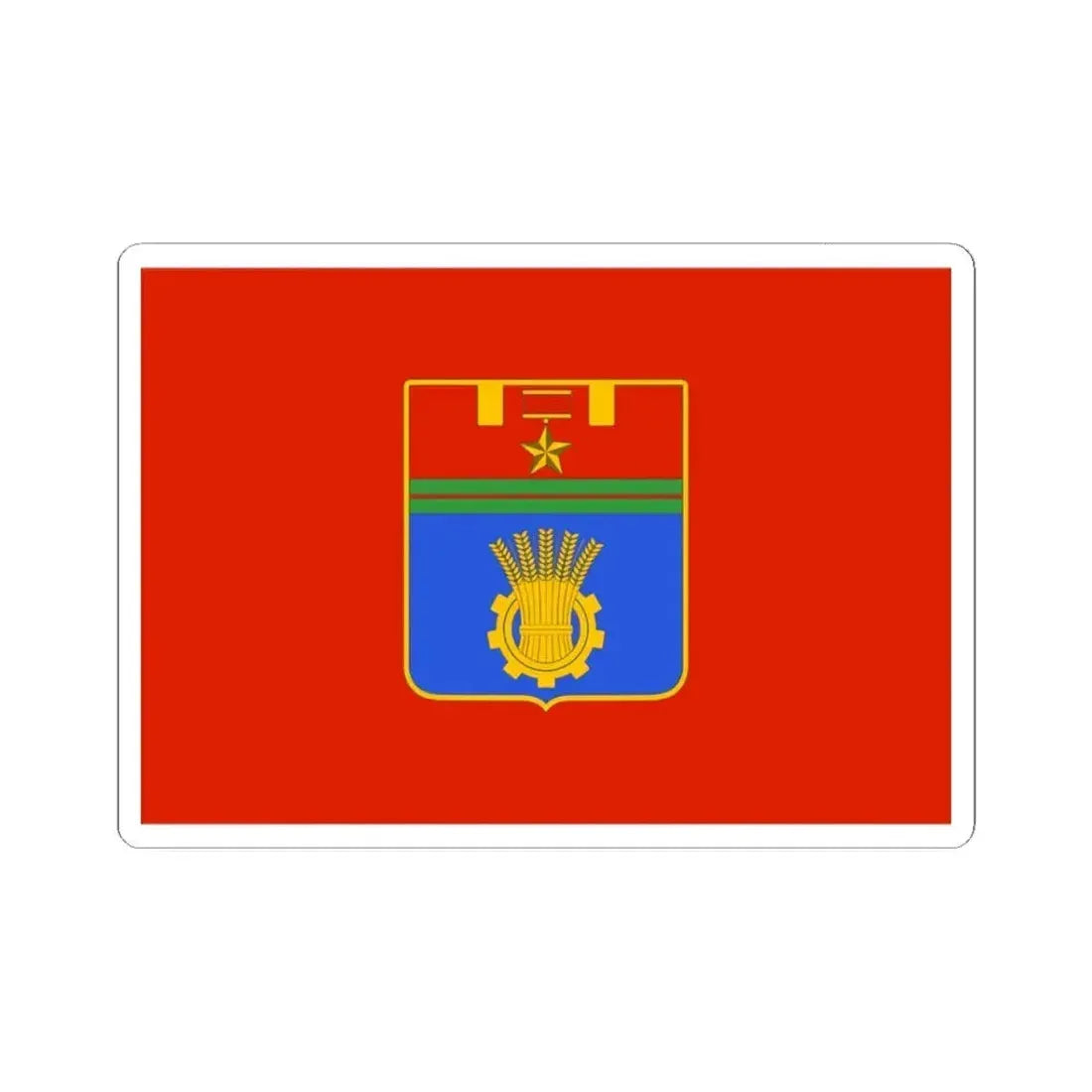 Flag of Volgograd Russia - STICKER Vinyl Kiss-Cut Decal 3 Inch White - The Sticker Space