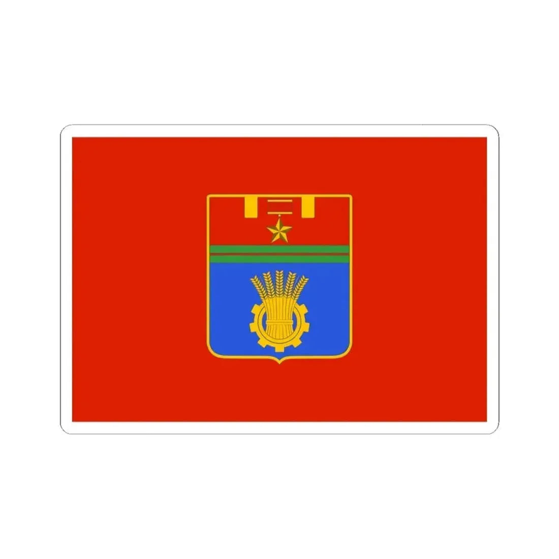 Flag of Volgograd Russia - STICKER Vinyl Kiss-Cut Decal 4 Inch White - The Sticker Space