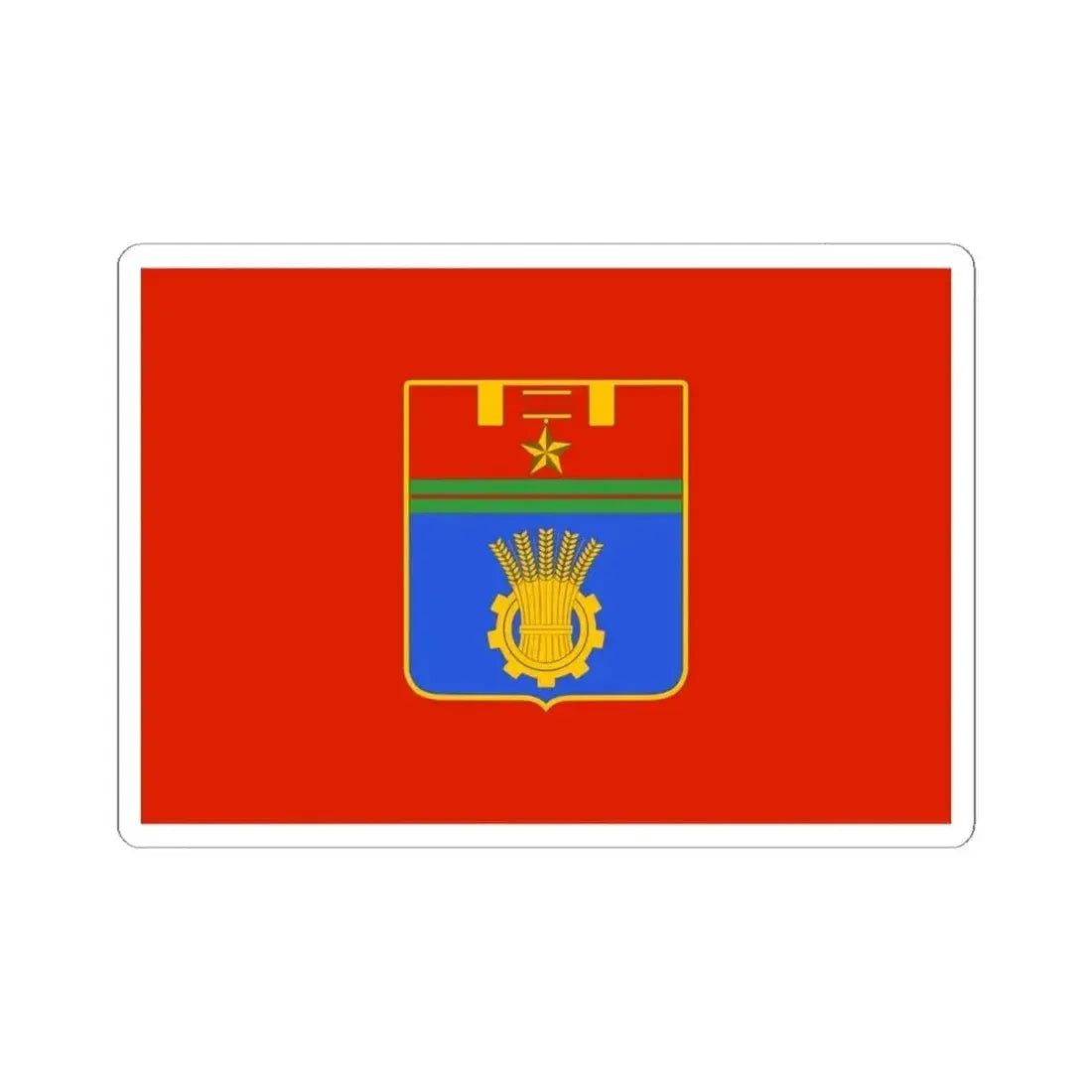 Flag of Volgograd Russia - STICKER Vinyl Kiss-Cut Decal 6 Inch White - The Sticker Space