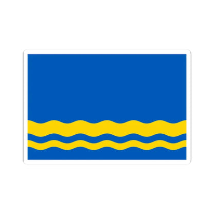 Flag of Volnovakha Raion Ukraine (Ukraine) STICKER Vinyl Kiss-Cut Decal 2 Inch White - The Sticker Space