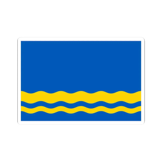 Flag of Volnovakha Raion Ukraine (Ukraine) STICKER Vinyl Kiss-Cut Decal 2 Inch White - The Sticker Space