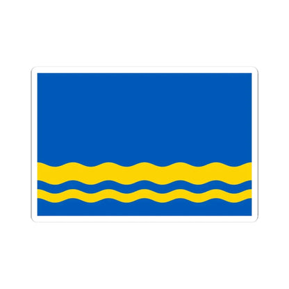 Flag of Volnovakha Raion Ukraine (Ukraine) STICKER Vinyl Kiss-Cut Decal 3 Inch White - The Sticker Space