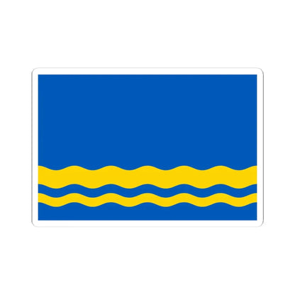 Flag of Volnovakha Raion Ukraine (Ukraine) STICKER Vinyl Kiss-Cut Decal 4 Inch White - The Sticker Space