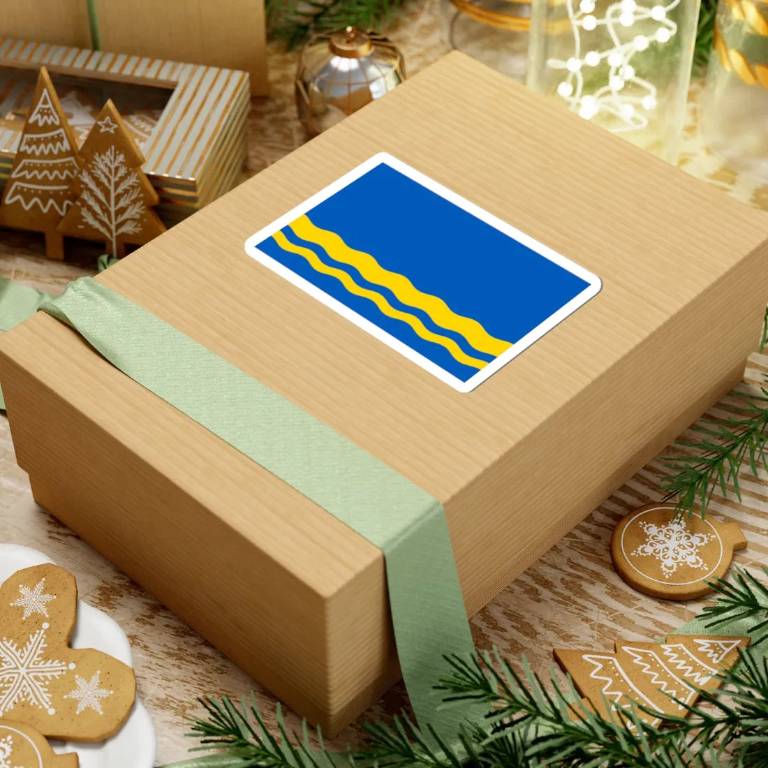 Flag of Volnovakha Raion Ukraine (Ukraine) STICKER Vinyl Kiss-Cut Decal - The Sticker Space