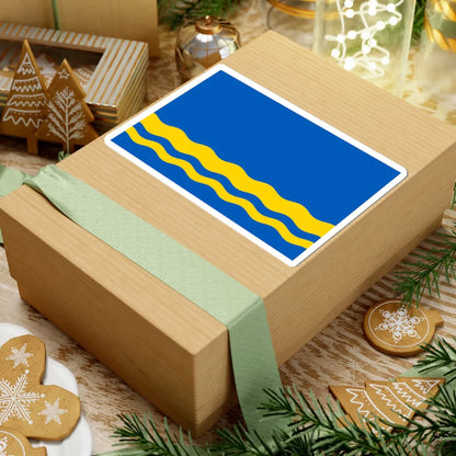 Flag of Volnovakha Raion Ukraine (Ukraine) STICKER Vinyl Kiss-Cut Decal - The Sticker Space