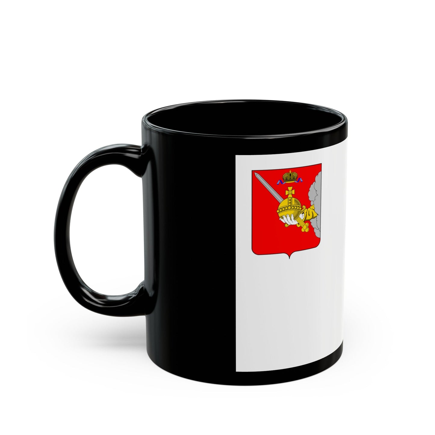 Flag of Vologda Oblast Russia - Black Coffee Mug-The Sticker Space