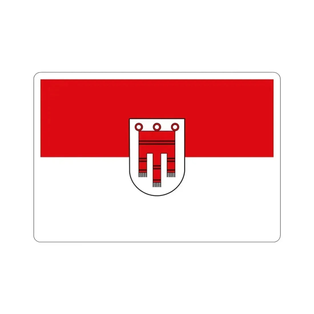 Flag of Vorarlberg Austria STICKER Vinyl Die-Cut Decal 2 Inch - The Sticker Space