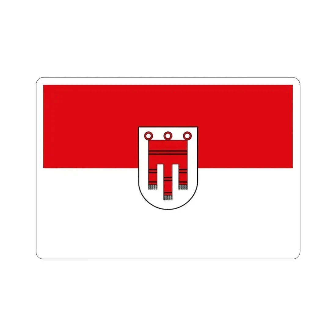 Flag of Vorarlberg Austria STICKER Vinyl Die-Cut Decal 2 Inch - The Sticker Space