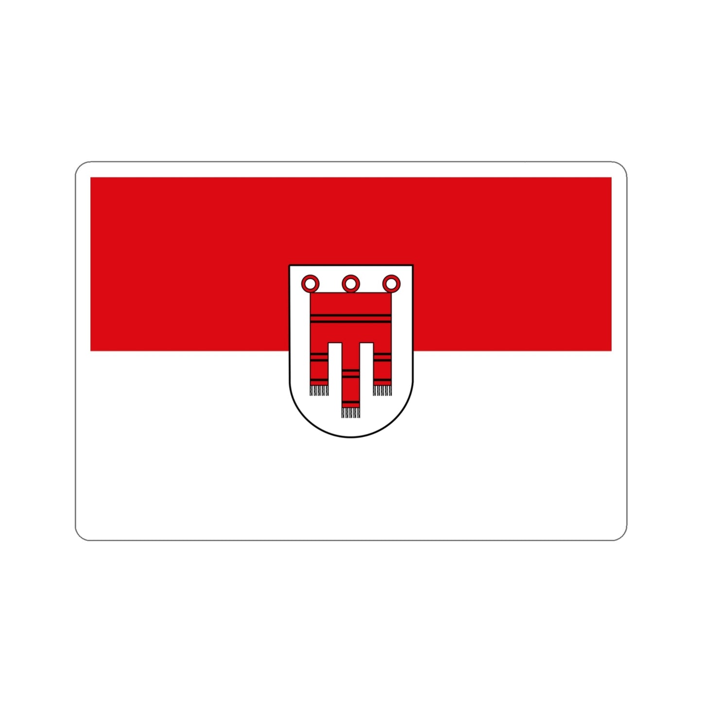 Flag of Vorarlberg Austria STICKER Vinyl Die-Cut Decal-4 Inch-The Sticker Space