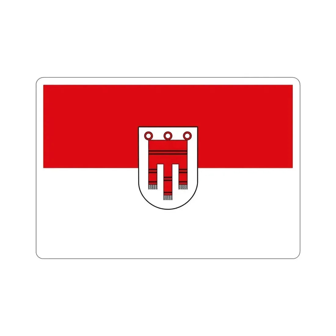 Flag of Vorarlberg Austria STICKER Vinyl Die-Cut Decal 4 Inch - The Sticker Space
