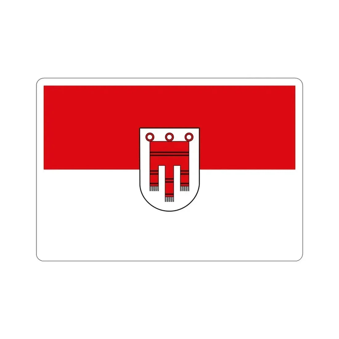 Flag of Vorarlberg Austria STICKER Vinyl Die-Cut Decal 4 Inch - The Sticker Space