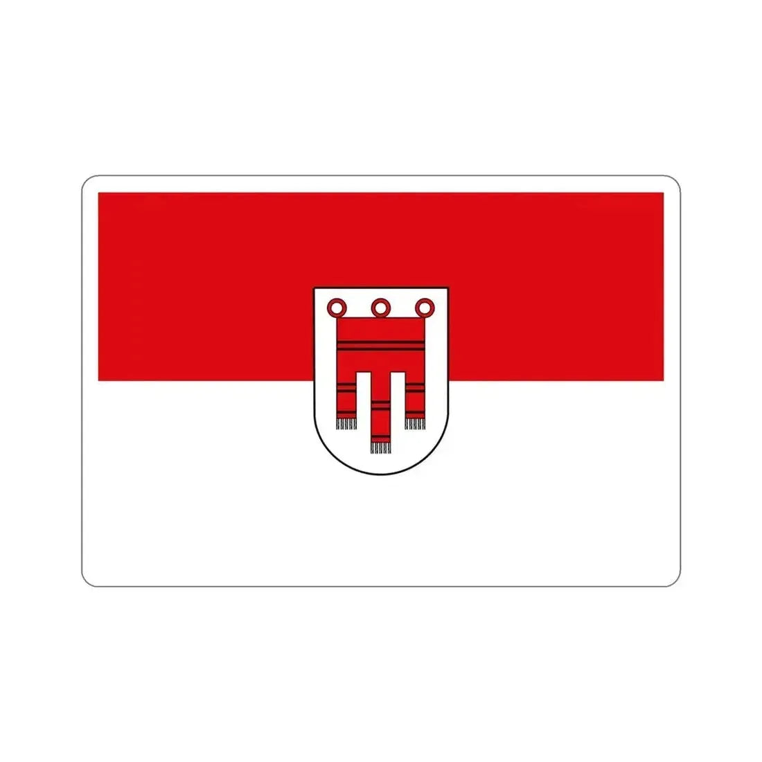 Flag of Vorarlberg Austria STICKER Vinyl Die-Cut Decal 5 Inch - The Sticker Space